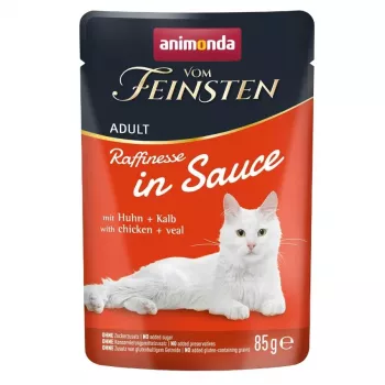 ANIMONDA VF Raffinesse in Sauce ar vistu+teļa gaļu 85g