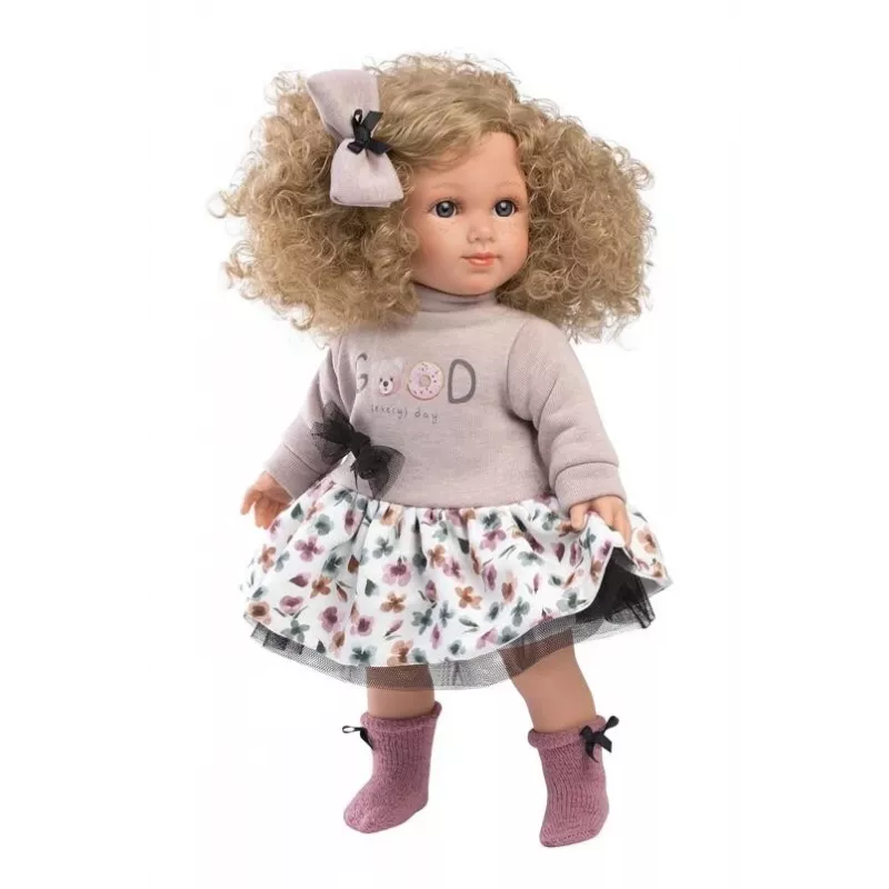 Lelle Llorens Elena 35 cm — mīksts ķermenis, ar rokām apgleznota seja un locekļi