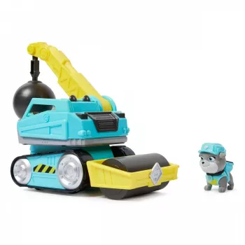 Wrecking Ball Truck Rubble & Crew Motor 3+ Gadi Plastmasa Melns Zils Dzeltens