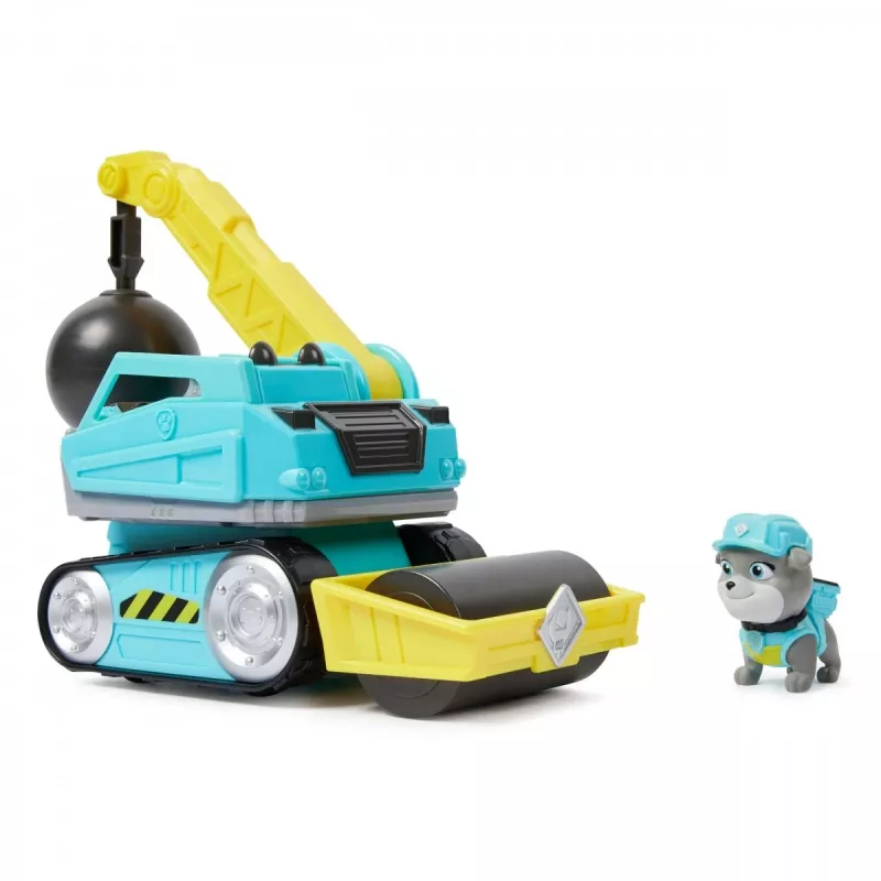 Wrecking Ball Truck Rubble & Crew Motor 3+ Gadi Plastmasa Melns Zils Dzeltens