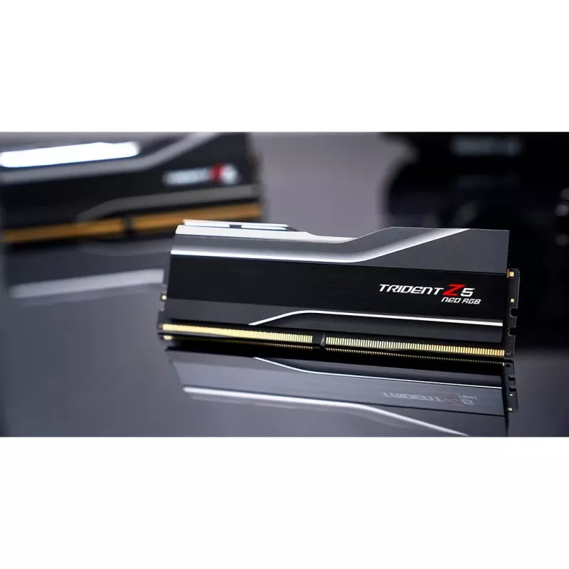 DIMM 96 GB DDR5-5600 (2x 48 GB) Dual-Kit, Arbeitsspeicher schwarz, F5-5600J4040D48GX2-TZ5NR, Trident Z5 NEO RGB, AMD EXPO