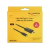 Video kabeļa adapteris DeLOCK 85290 USB Type-C uz HDMI 1m melns