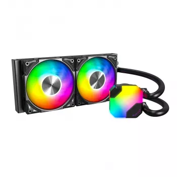 Viss vienā šķidruma CPU dzesētājs Montech Hyper Flow ARGB 240 mm, melns