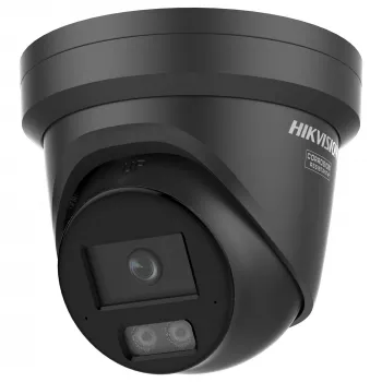 Hikvision 4 MP Smart Hybrid Light ar ColorVu fiksēto kupola kameru - MELNA (DS-2CD2347G3-LI2UY(2.8mm)(Melns))