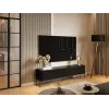 TV skapis cama meble VERA 190x40x50 cm — matēti melna virsma un rāmis