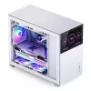 Datora korpuss Jonsbo D31 STD balts — Midi Tower, tērauds, rūdīts stikls, Micro-ATX/ITX/DTX, 2×2,5 collas + 1×3,5 collas, GPU līdz 400 mm, CPU dzesētājs 168 mm