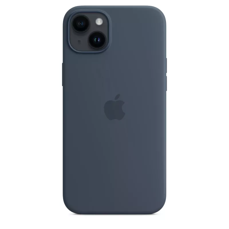 Silikona maciņš Apple iPhone 14 Plus MagSafe Storm Blue