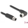 DeLOCK 80526 sensora/izpildmehānisma kabelis 3 m RST M12 melns