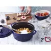 Staub 24 cm apaļa čuguna katls tumši zilā krāsā