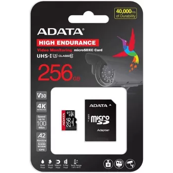 SanDisk - Zibatmiņas karte - 256 GB - Video klase V30 - UHS-I U3 - microSDXC UHS-I