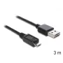 USB kabelis DeLOCK EASY-USB 2.0-A - USB 2.0 micro-B 3m