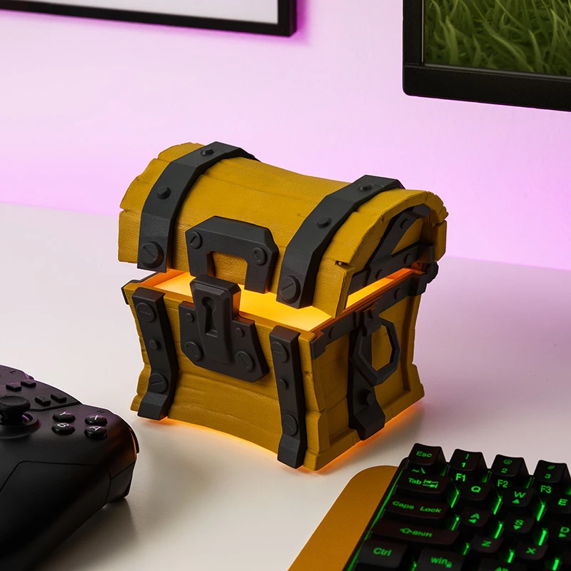 Galda lampa Paladone Fortnite Chest Light – tematisks LED jaunums