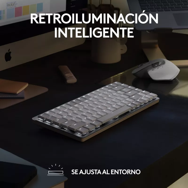 Logitech MX Mechanical Mini bezvadu tastatūra Tenkeyless Bluetooth