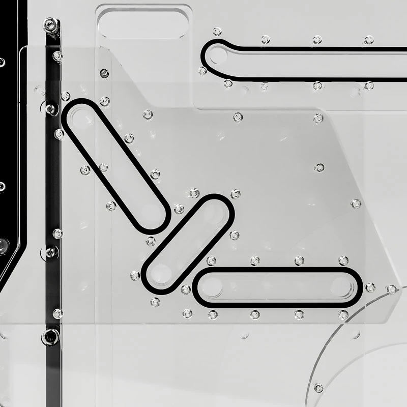 Singularity Computers Spectre 2.0 Elite Kit sānu sadales plāksne - melna