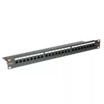 ROLINE Cat. 6 / Class E 48,30cm (19)-Patchpanel, 24P, neekranēts, melns (26.11.0362)