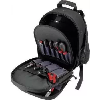 Instrumentu mugursoma cimco 170420 ar 14 instrumentiem — kompakts pārnēsājams organizators rokas instrumentiem