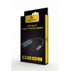 Tīkla adapteris Gembird A-USB3C-LAN-01 Type-C USB 3.2 Gen 1, Gigabit RJ-45, 0,15 m kabelis, metāla korpuss, pelēks/melns