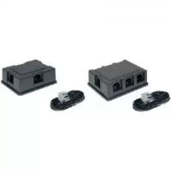 telefona sadalītājs RJ-45 F 3x RJ-45 F Melns ShiverPeaks BS71400-3SET
