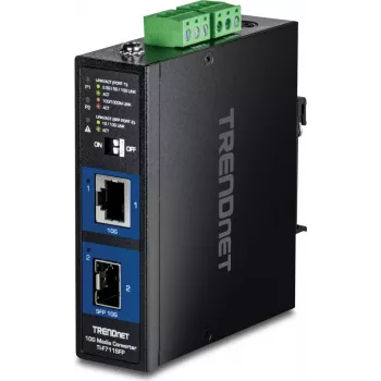 TRENDnet TI-F711SFP multivides pārveidotājs, industriāls 10G SFP+ (TI-F711SFP)