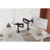 Monitora stiprinājums DIGITUS Single, skava, līdz 57 collām, 27 kg ietilpība, VESA 75x75–100x100, augstuma regulēšana, slīpums -75° līdz 75°, melns