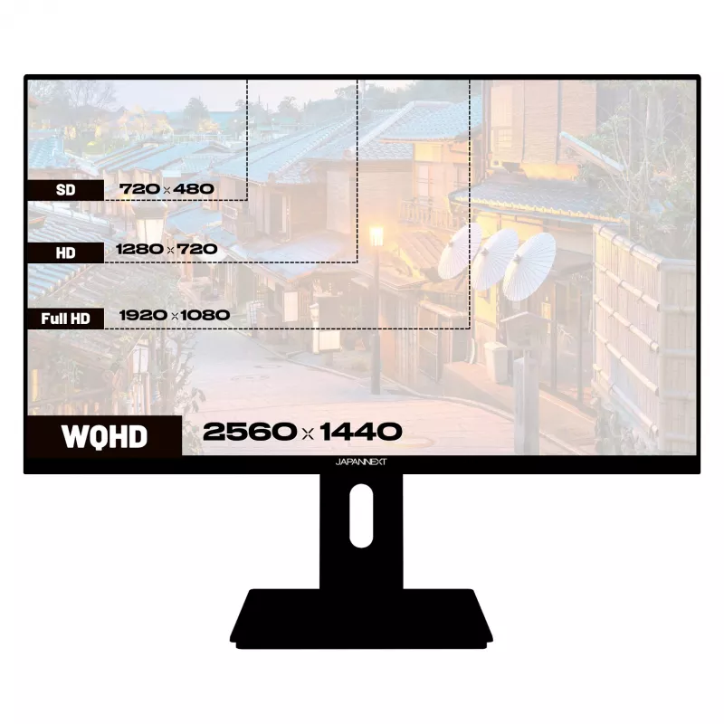 JAPANNEXT JN-27IPS4FLWQHDR-HSP 16:9 HDMI/DP WQHD - Plakanā ekrāna monitors (TFT/LCD)