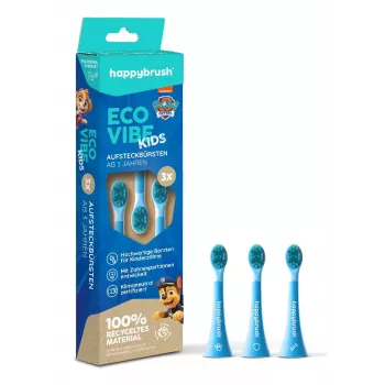 happybrush EcoVibe Kids Paw Patrol rezerves birstīšu galviņas, zilas, 3 gab.