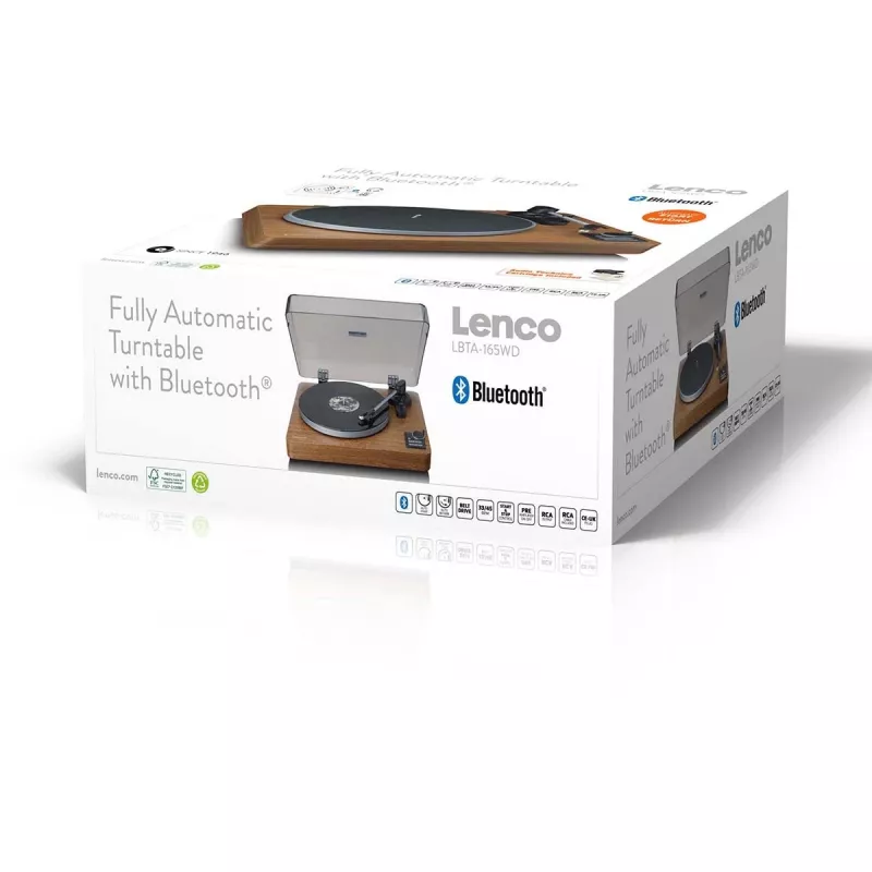 Vinuplašu atskaņotājs Lenco LBTA-165 koks ar Bluetooth savienojamību
