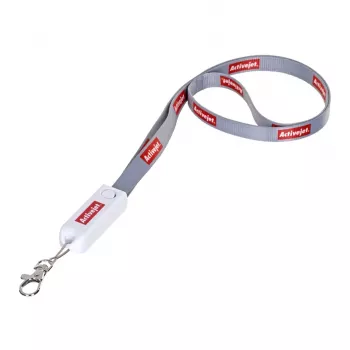 Activejet lanyard ar uzlādes kabeli 3-in-1 tālruņa lādētājs
