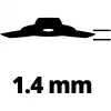 Zāles nazis 3404996, motorizētajiem zālāju trimmeriem GH-BC 33-4S / 43AS, GC-BC 31-4S, maiņas asmens