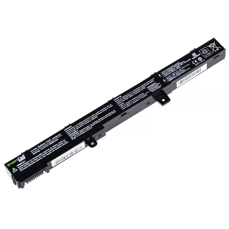Baterija zaļa Cell AS75PRO priekš ASUS X551 X551C X551CA X551M X551MA