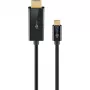 Goobay USB-C uz HDMI kabelis 4K 60 Hz 1 m melns - -Spraudnis> HDMI (75696)