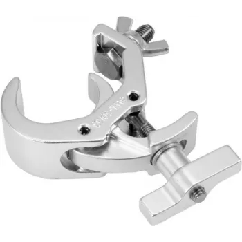 Piekaršanas āķis EUROLITE Quick-Lock DEC-250 Silver — kompakts ātri atvienojams takelāžas āķis