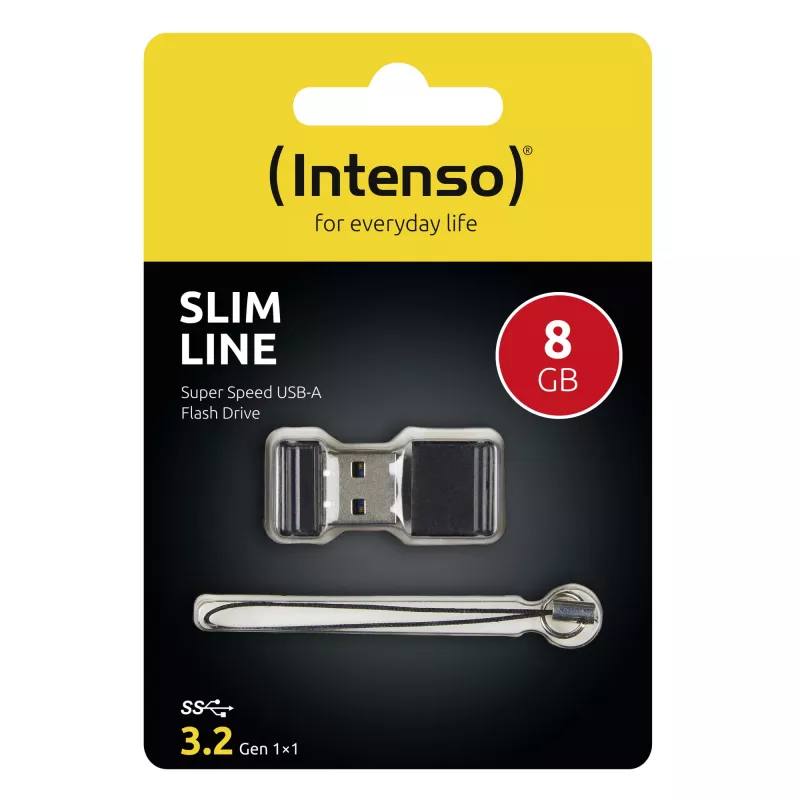 USB zibatmiņa Intenso 8 GB USB Type-A 3.2 Gen 1 melna
