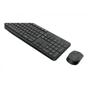 Logitech MK235 - Tastatūras un peles komplekts - Bezvadu - 2,4 GHz - Portugāles