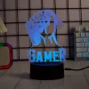 Galda LED lampa MANTA SNL122RGB RGB 3D gaismas dekors, krāsu mainošs RGB, USB barošana