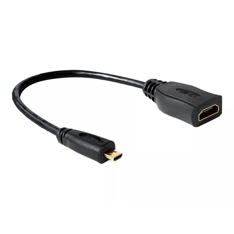 HDMI kabelis DeLOCK 65391 0.23 m A tipa uz D tipu melns