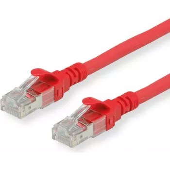 Tīkla kabelis ROLINE 21.15.2710 U/UTP RJ45 Cat6a 0,5 m sarkans