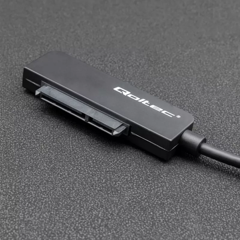 QOLTEC SATA adapteris 52269 2,5 collu diskam uz USB-C, atbalsta līdz 2TB