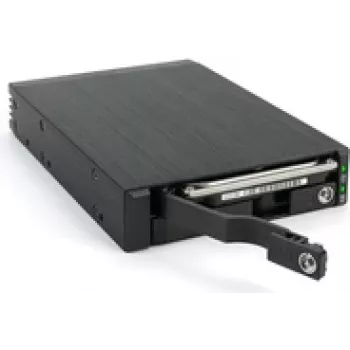 FANTEC MR-25DUAL - mobils atmiņas statnis - 2.5 (6.4 cm) - SATA 6Gb/s / SAS 6Gb/s - melns