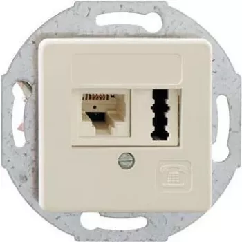 Kontaktligzda Rutenbeck 13310301 Balta IP20 125V 1A