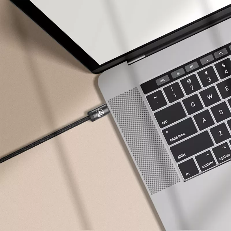 USB-C kabelis Tellur TLL155801 240W 2m melns – USB-C uz USB-C uzlādes un datu kabelis