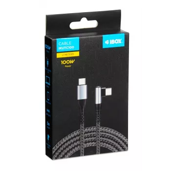 iBox IKUTC100 USB kabelis USB 2.0 2 m USB C Melns