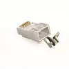 RJ45 savienotāji GEMBIRD CAT7 8P8C apzeltīti 15µ FTP/SFTP, iepakojumā 100 gab.