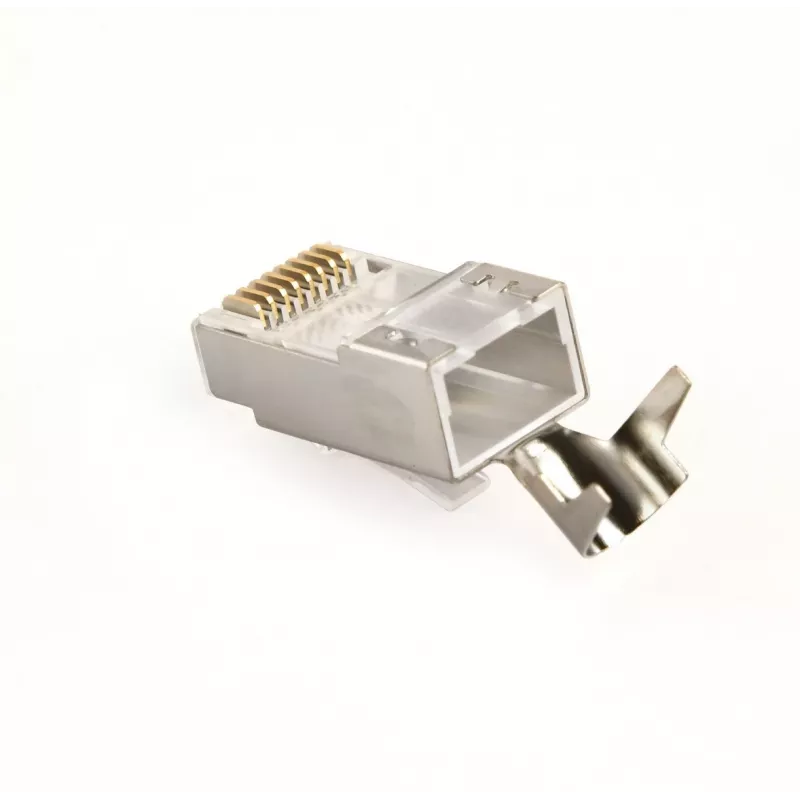 RJ45 savienotāji GEMBIRD CAT7 8P8C apzeltīti 15µ FTP/SFTP, iepakojumā 100 gab.