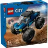 Konstrukciju rotaļlieta LEGO City 60402 Zilais monstru kravas auto ar lielām riepām, 148 detaļas, 1 minifigūra, vecumam 5+