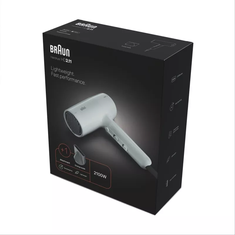 Matu žāvētājs Braun BRHD211E 2200W ar jonu tehnoloģiju