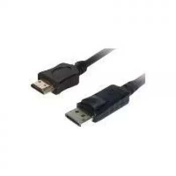 Video kabeļa adapteris Helos 118881 10 m DisplayPort HDMI Melns