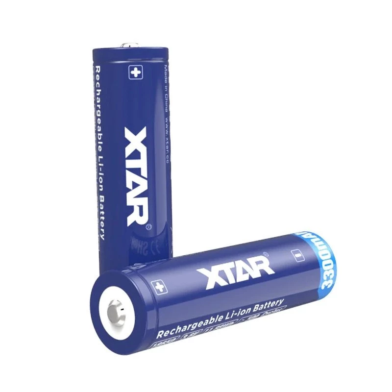 18650 akumulators 3,6V Li-ion 3300 mAh ar aizsardzību