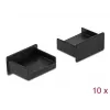 Putekļu vāciņš USB Type-A ligzdai DeLOCK 64102 melns 10 gab.