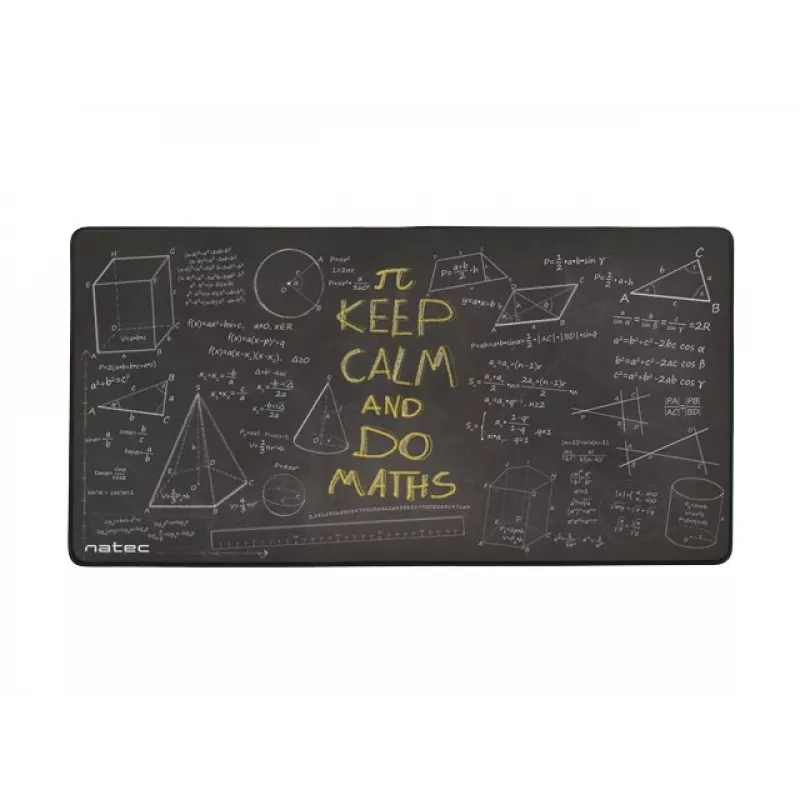 Peles paliktnis Maths Maxi 800x400mm ir Natec produkts no mūsu peles paliktņu klāsta. Izceļas ar melnu apdari, izšķirtspēju 800 x 400 un 3 mm biezumu.